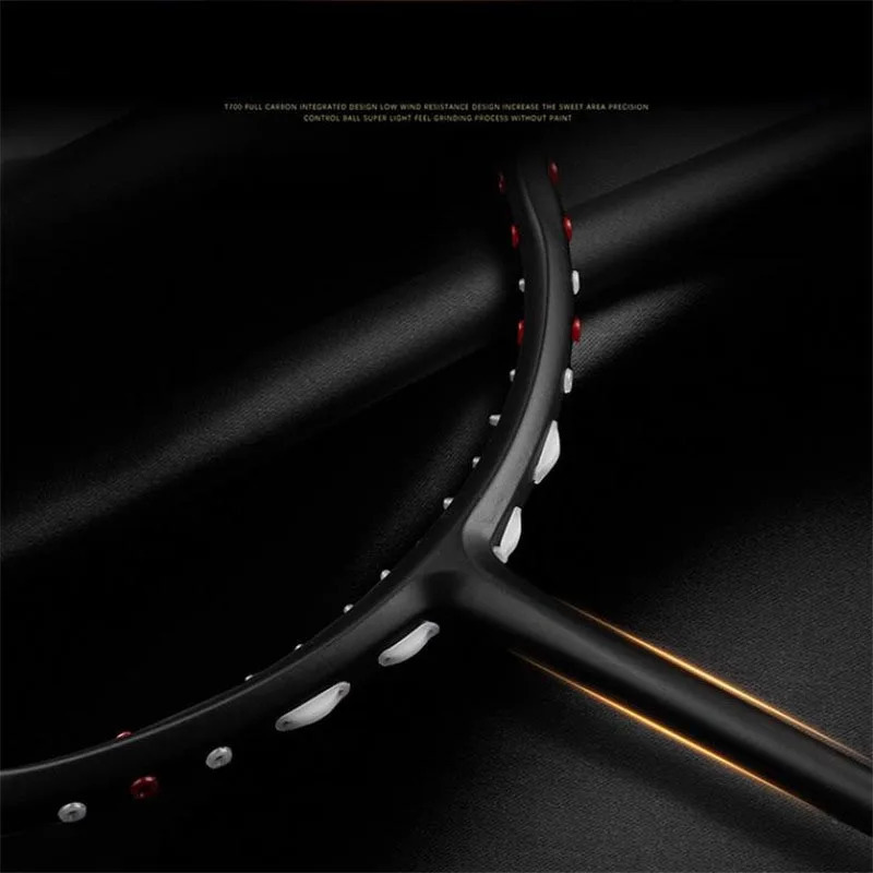 Badminton Rackets 1pcs Ultralight Badminton Racket Carbon Badminton Racquet Carbon Fiber Grips Offensive Defensive Training Racket With Bag 240122