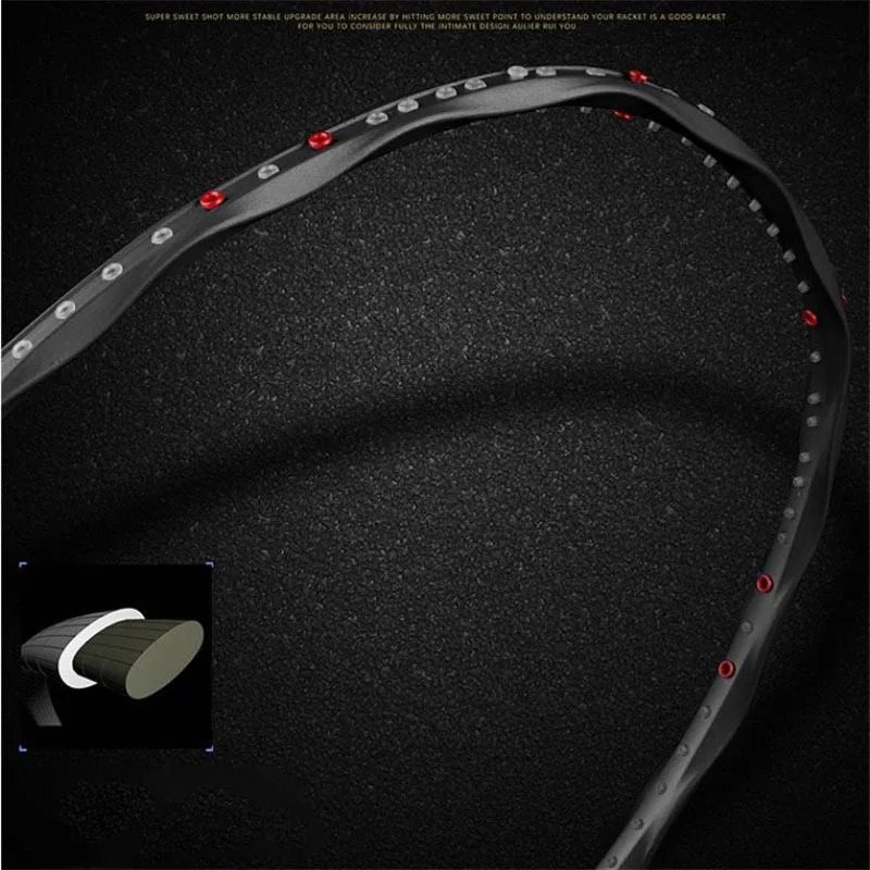 Badminton Rackets 1pcs Ultralight Badminton Racket Carbon Badminton Racquet Carbon Fiber Grips Offensive Defensive Training Racket With Bag 240122