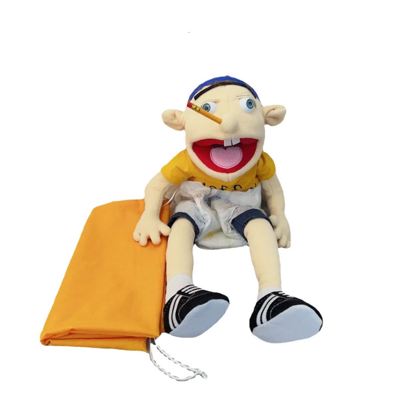 Free shipping Anime Plush Fun Boy Hand Cloth Jeffy Refers To Doll Telling A Story Puppet and Kids Gift