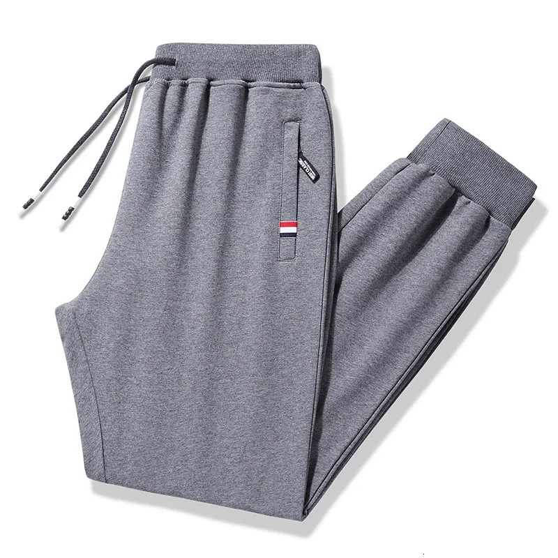 est Mens Knitted Sweat Joggers Elastic Waist Jogging Pants Men Sport Long Fitness Sportswear Trousers Plus Size 8XL 240125