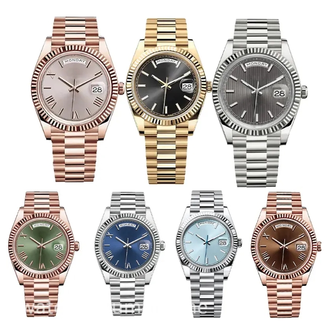 Mens watch daydate 36mm Automatic Mechanical Movement Stainless Steel Designer montre de luxe 41mm Womens waterproof Luminous Wristwatches day date Watches