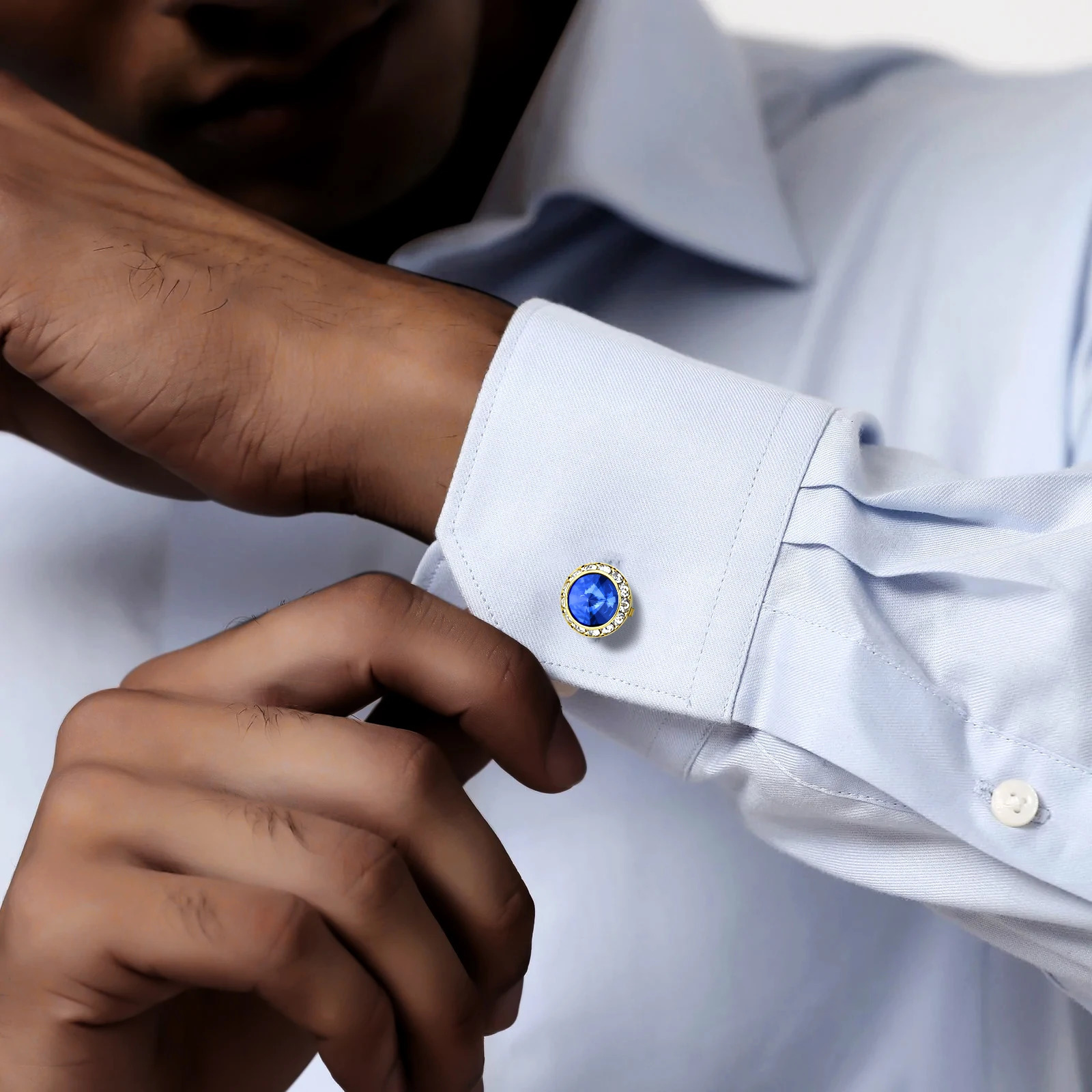 HAWSON Fancy Button Cover or Cufflinks for Mens or Womens Shirt Crystal Jewelry or Accessorieshigh-quality clothing buttons 240124