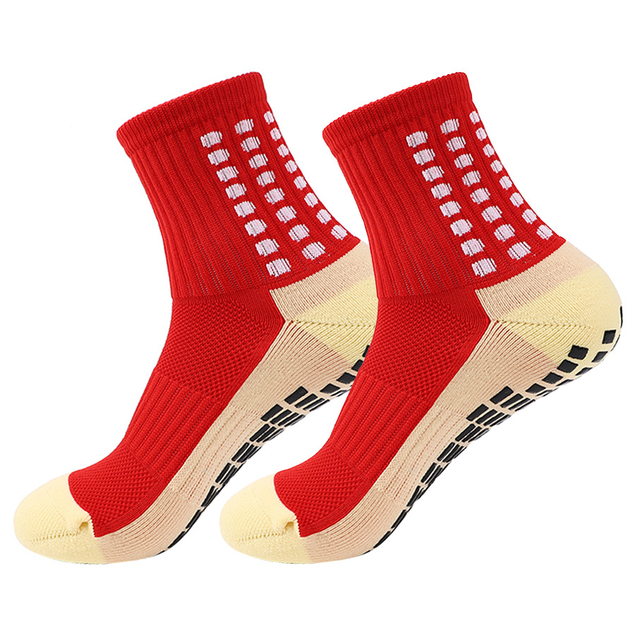 Anti Slip Silicone Bottom Grip Socks Soccer Football Sock Men Women Professional Training Running Sports Socks