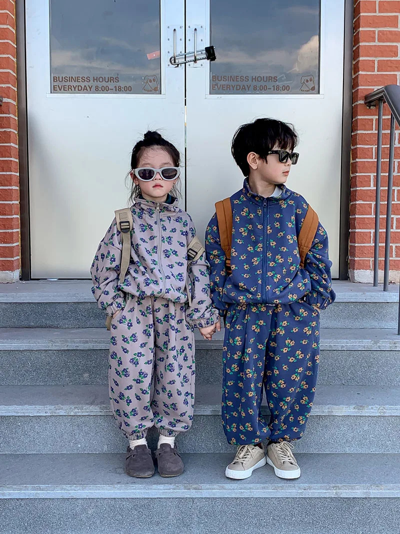 MILANCEL Autumn Kids Clothing Set Brother And Sisters Clothes Suit Girls Hoodie Suit 240131