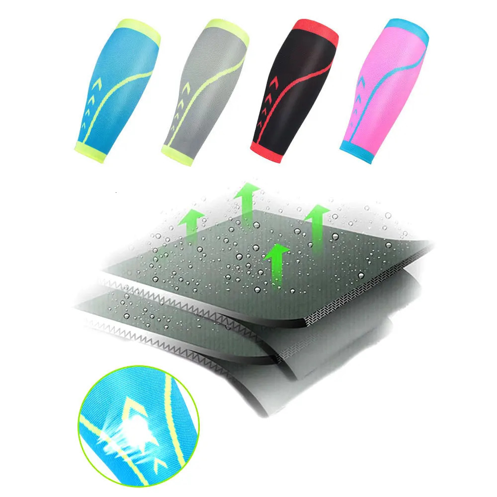 Compression Leg Sleeve Shin Guard Men Women Cycling Leg Warmers Running Football Basketball Sports Leg Shin Splints Calf Support 240129