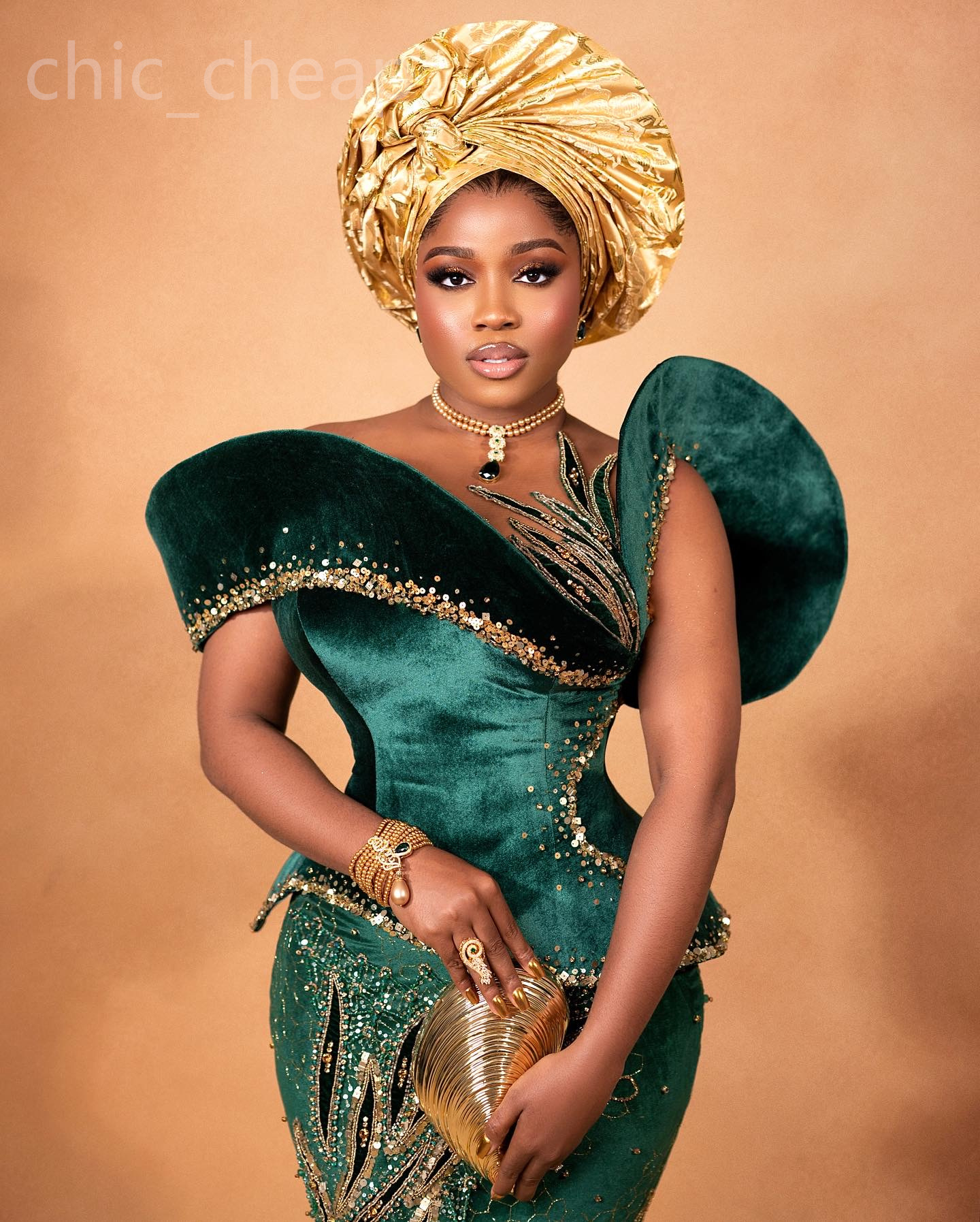 Aso Ebi 2024 Dark Green Mermaid Prom Dress Beaded Sequined Lace Veet Evening Formal Party Second Reception Birthday Engagement Gowns Dresses Robe De S