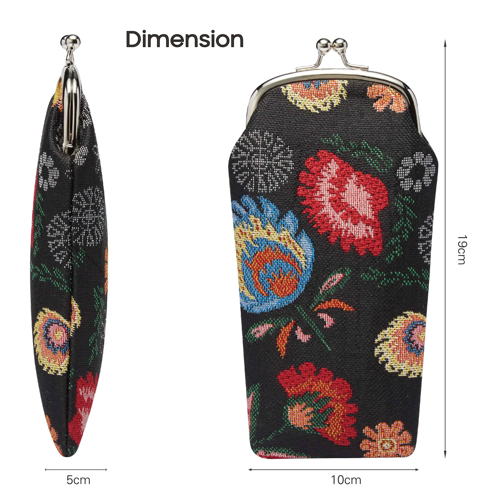 SAJA Glasses Case Womens Sunglasses Case Garden Flower Tapestry Bag Pouch Wallet Cases for Glasses Kids Childrens glasses case 240118