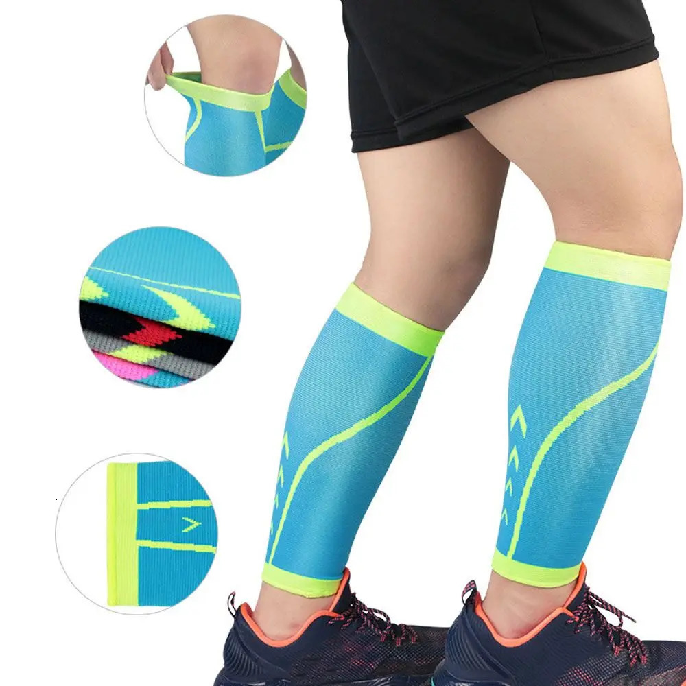 Compression Leg Sleeve Shin Guard Men Women Cycling Leg Warmers Running Football Basketball Sports Leg Shin Splints Calf Support 240129