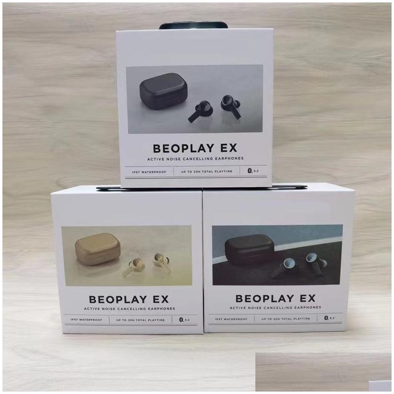 Cell Phone Earphones Beoplay Ex True Wireless Earbuds Tws Bluetooth 5.2 Earphone Headset Active Noise Cancelg Drop Delivery Phones ww
