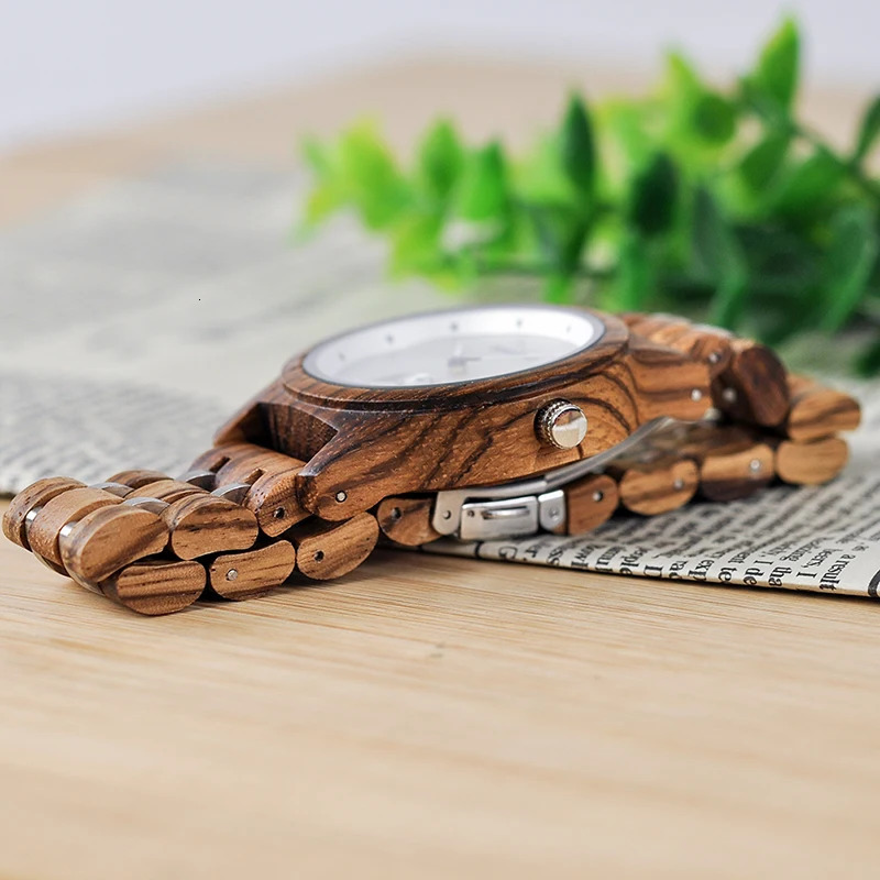 BOBO BIRD Wooden Watches Men Lovers's Timepieces Wood Metal Bracelet Quartz Watch relogio masculinoin Wholesale montre homme 240125