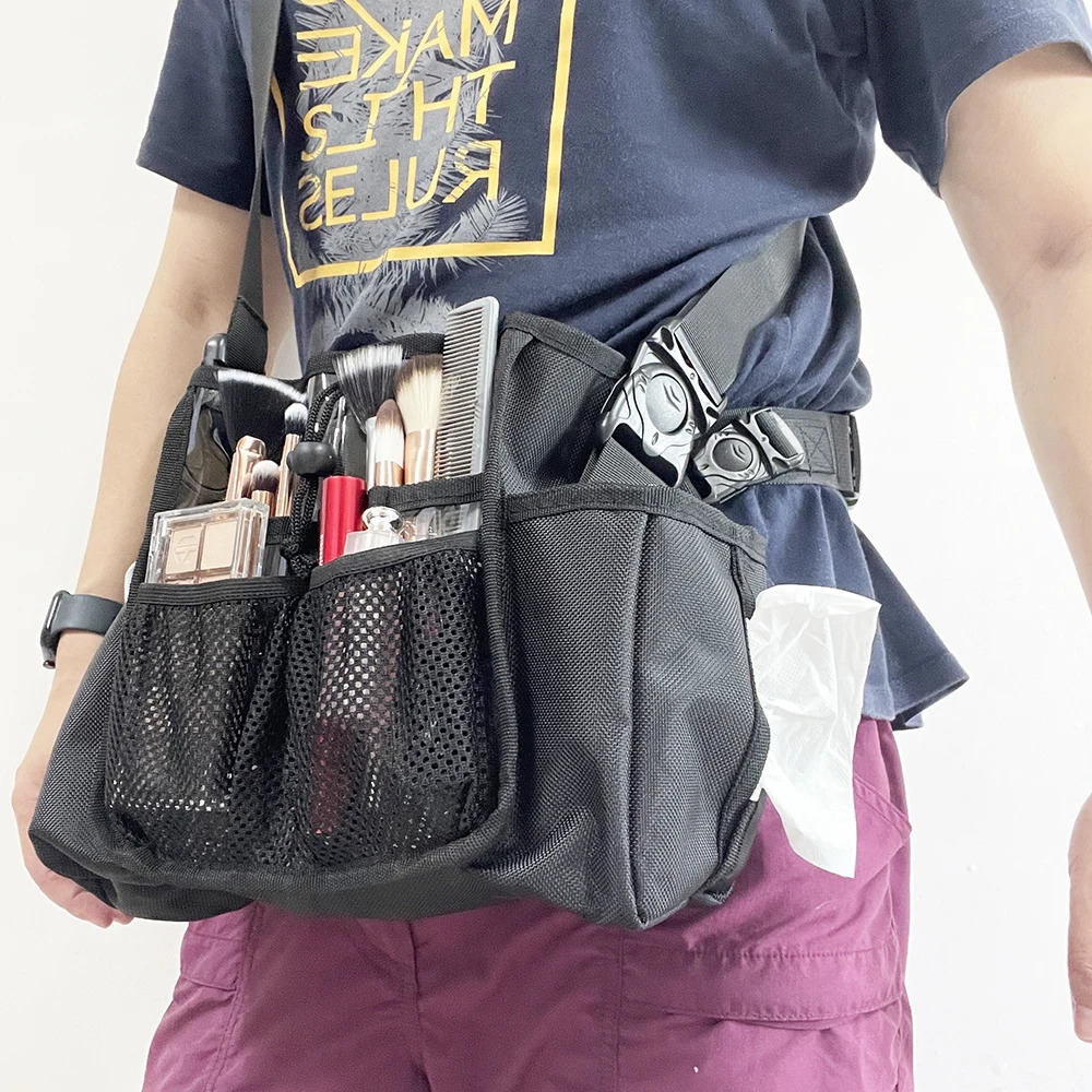 Clear Makeup Artist Waist Bag with Detachable Shoulder Strap 240129