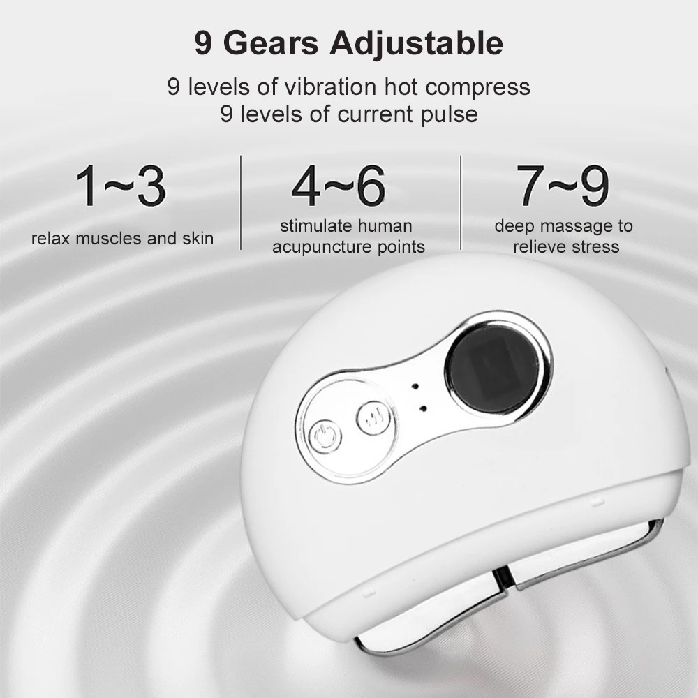 Massagers Gua Sha Microcurrent Heating Vibrating Anti Aging Lift Device Skin Beauty Scraping Tools Back Scraper 240122