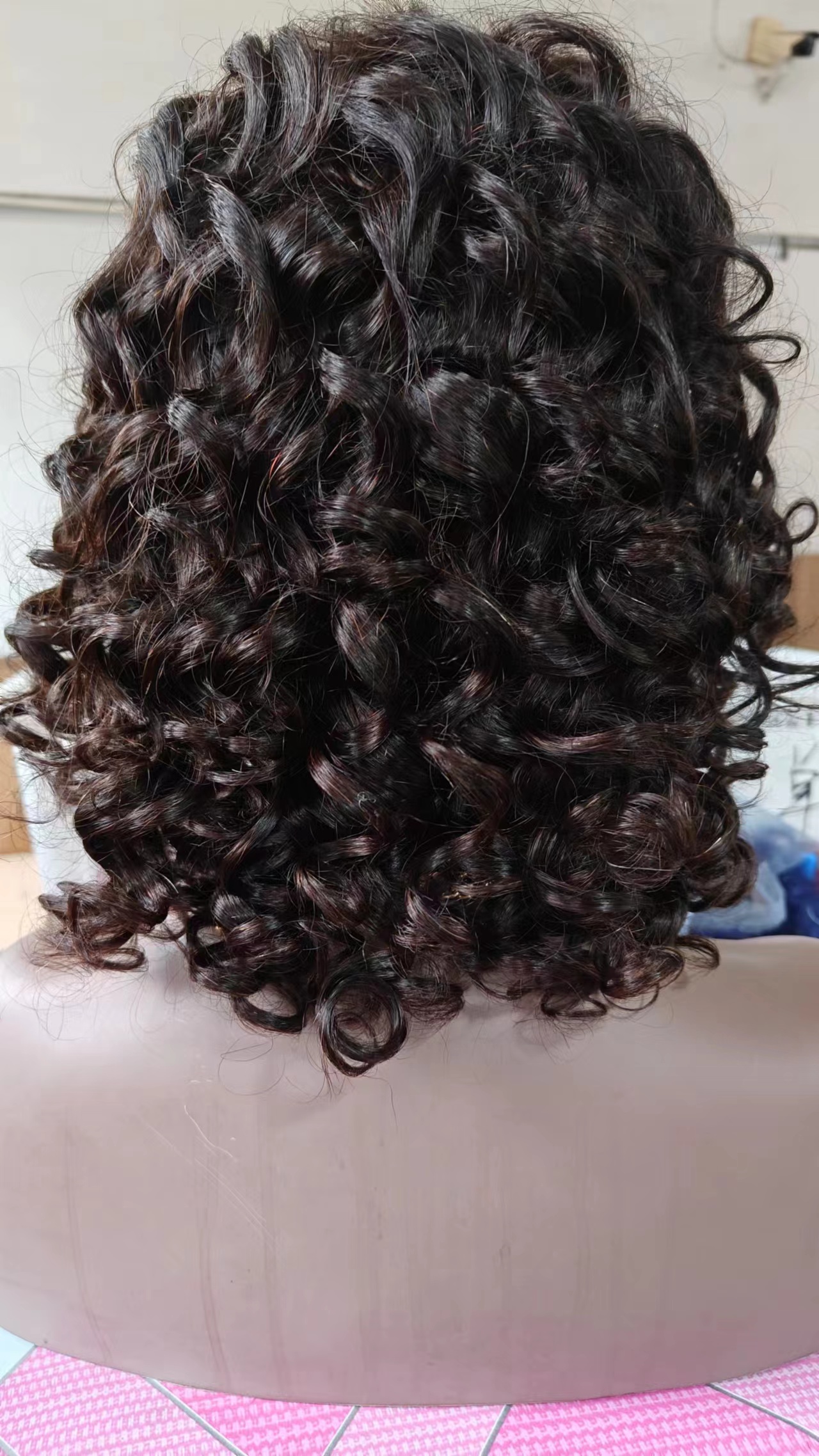 Oprah winfrey stunning brown curly brazilian remy human hair lace front wigs glueless wigs for black women aviable 150% 14inch