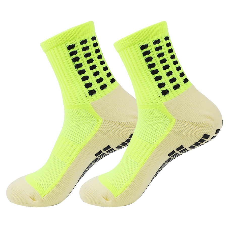 Anti Slip Silicone Bottom Grip Socks Soccer Football Sock Men Women Professional Training Running Sports Socks