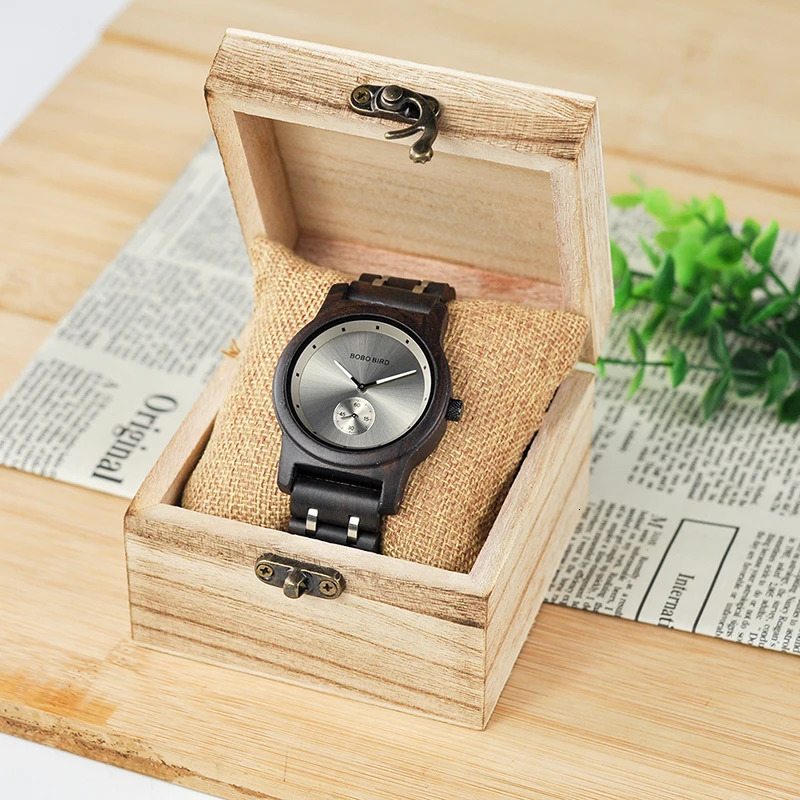 BOBO BIRD Wooden Watches Men Lovers's Timepieces Wood Metal Bracelet Quartz Watch relogio masculinoin Wholesale montre homme 240125