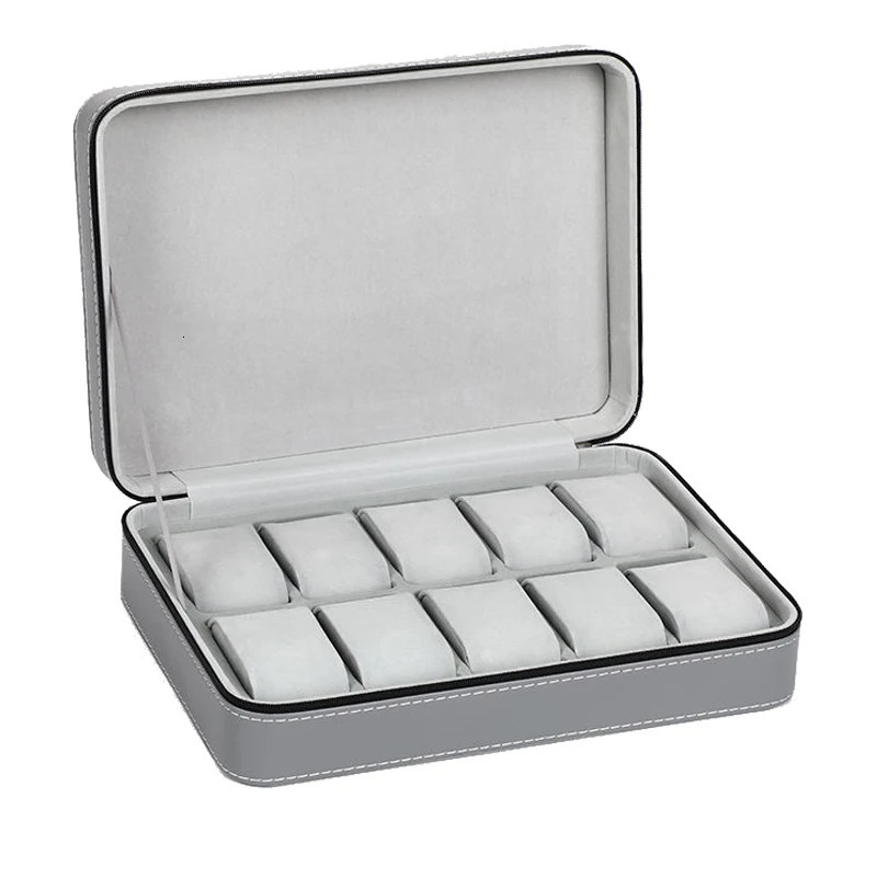 Watch Box PU Leather Watch Case Watch Storage Box for Quartz Watcches Jewelry Boxes Display Gift 240124