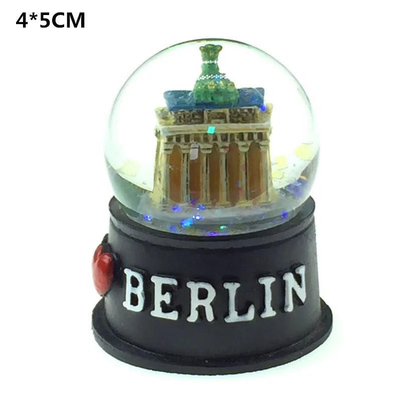 Italy Lucca Australia Belgium Switzerland Germany Etc Snowglobes Fridge Magnet Tourist Souvenirs Desk Decoration Articles 240123