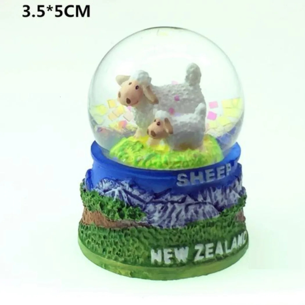 Italy Lucca Australia Belgium Switzerland Germany Etc Snowglobes Fridge Magnet Tourist Souvenirs Desk Decoration Articles 240123