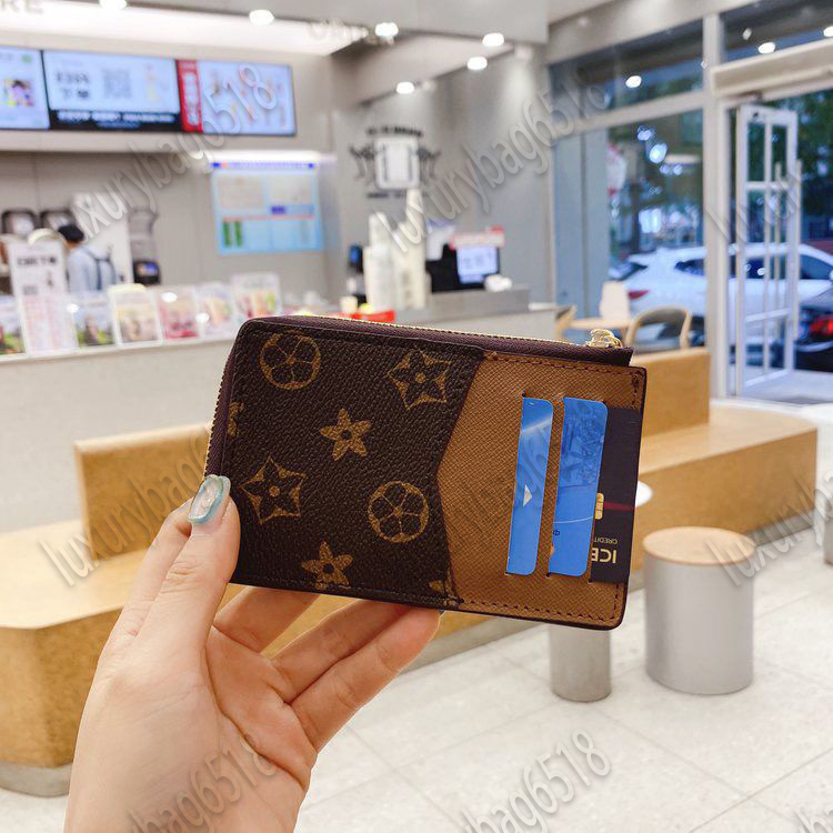 10A M69431 Louise vutton Recto Verso CARD HOLDER RECTO VERSO Designer Fashion Womens Mini Zippy Organizer Wallet Coin Purse Bag Belt Charm Key Pouch Pochette