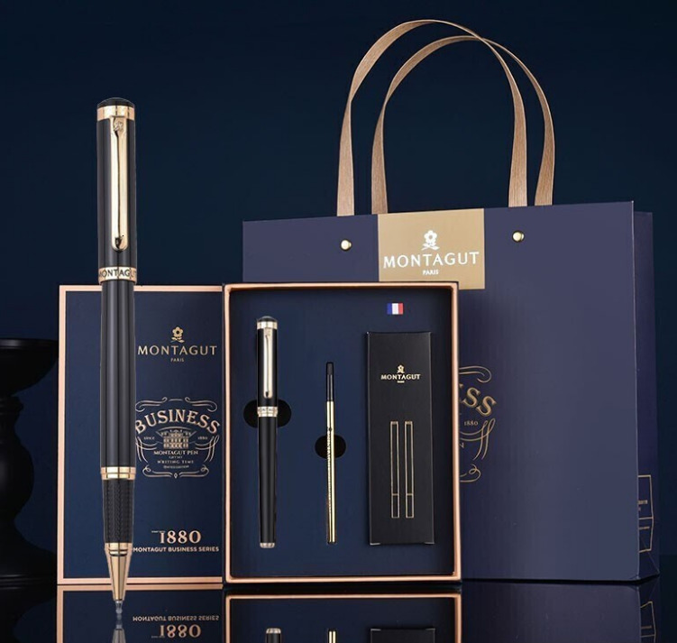 wholesale Ballpoint Pens Pearl Roller Ball Series 3colors Metal 0.5mm Fountain Signature Pen Business Office Articles Gift Box Set 230621