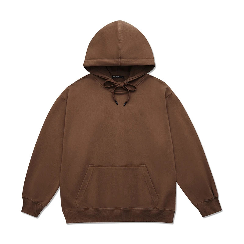 Men Sweatshirt Oversized Hoodies Cotton Solid Korean Fashion Long Sleeve Top Pullovers Vintage Y2k Streetwear Aesthetic Clothing 240126