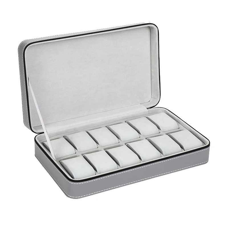 Watch Box PU Leather Watch Case Watch Storage Box for Quartz Watcches Jewelry Boxes Display Gift 240124