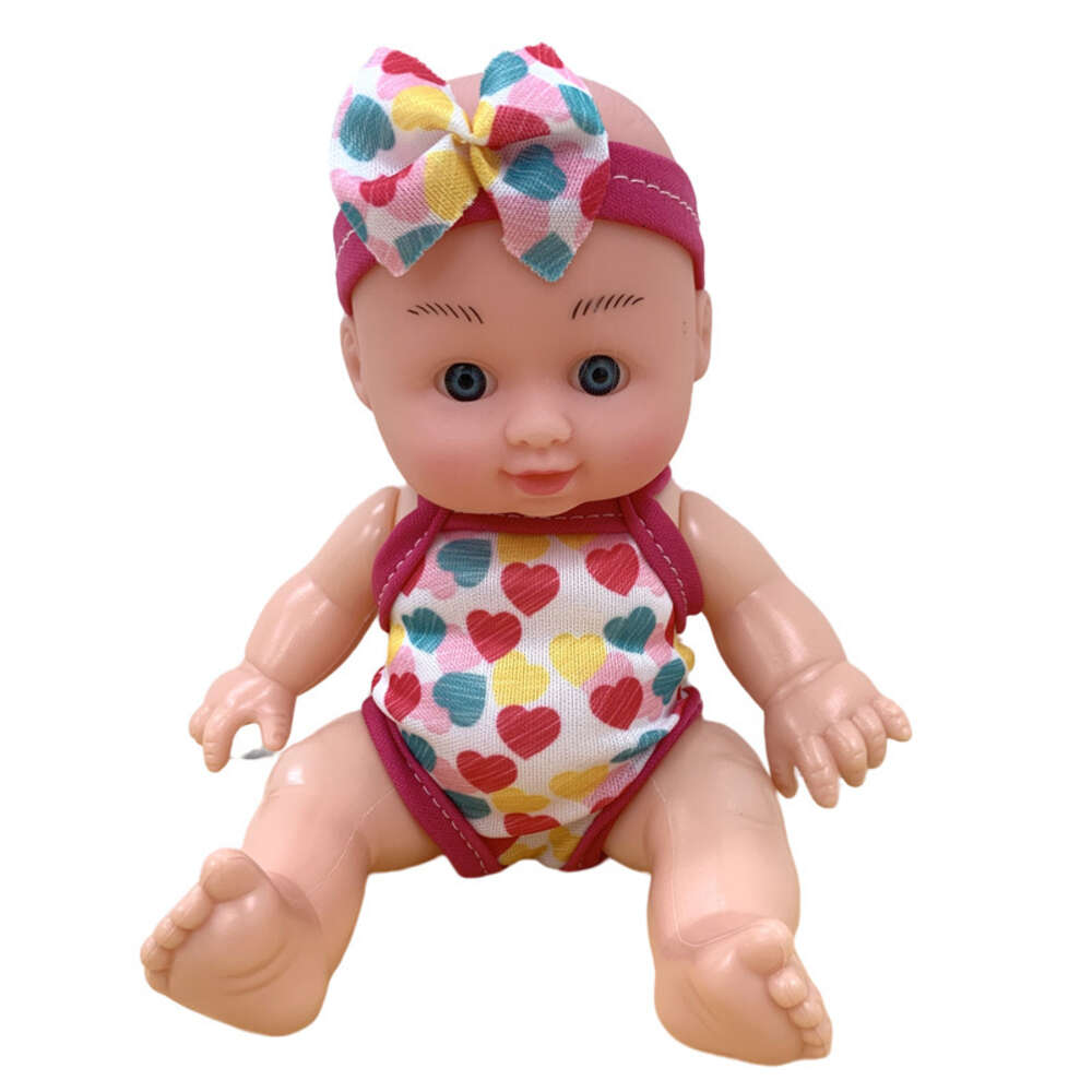 Wholesale Soothing Silicone Simulation Baby Doll Enamel Childrens Soft Rubber Toy Gift