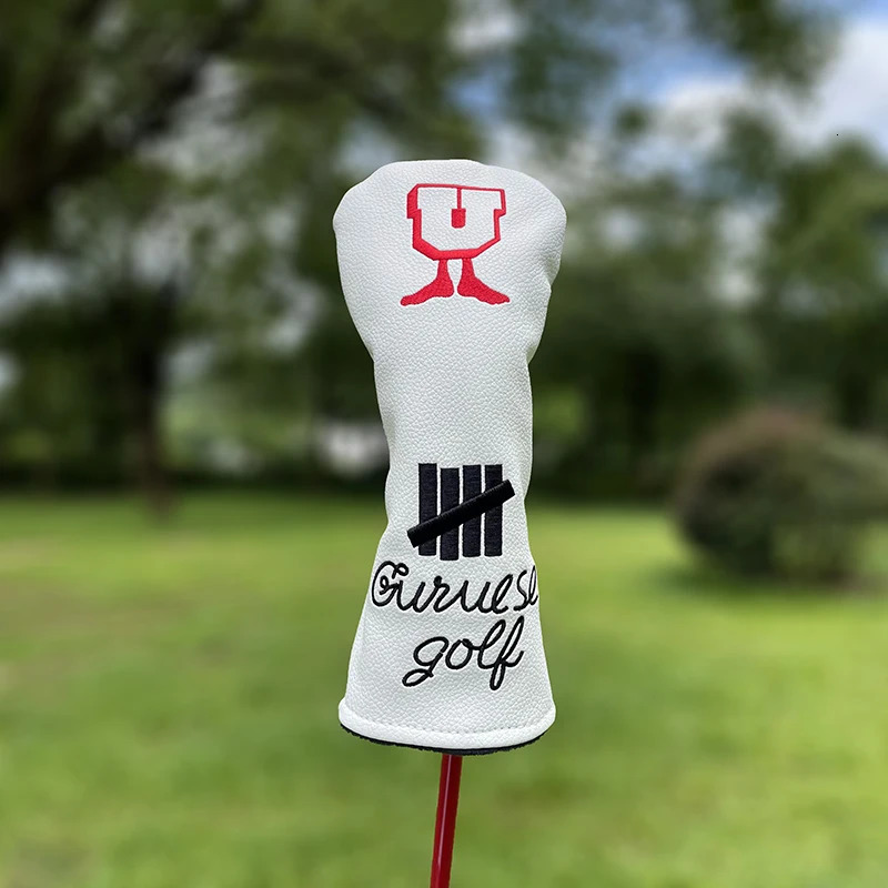Fashion Golf Club #1 #3 #5 Wood Headcovers Driver Fairway Woods Cover PU Leather Head Covers 240127