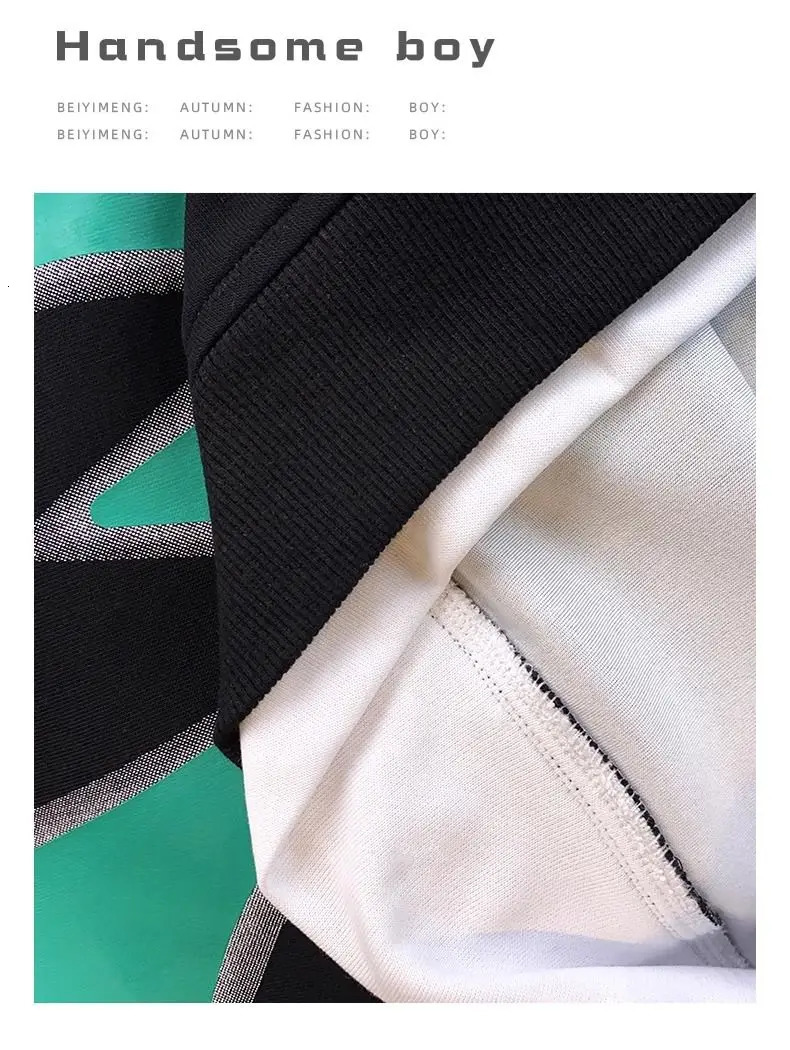 Children Warm Tracksuit Boys Letter Pullover Sweatshirt Pants Bottoms Set for Fall Winter Kids Clothes Suits for 4-14Y 240118