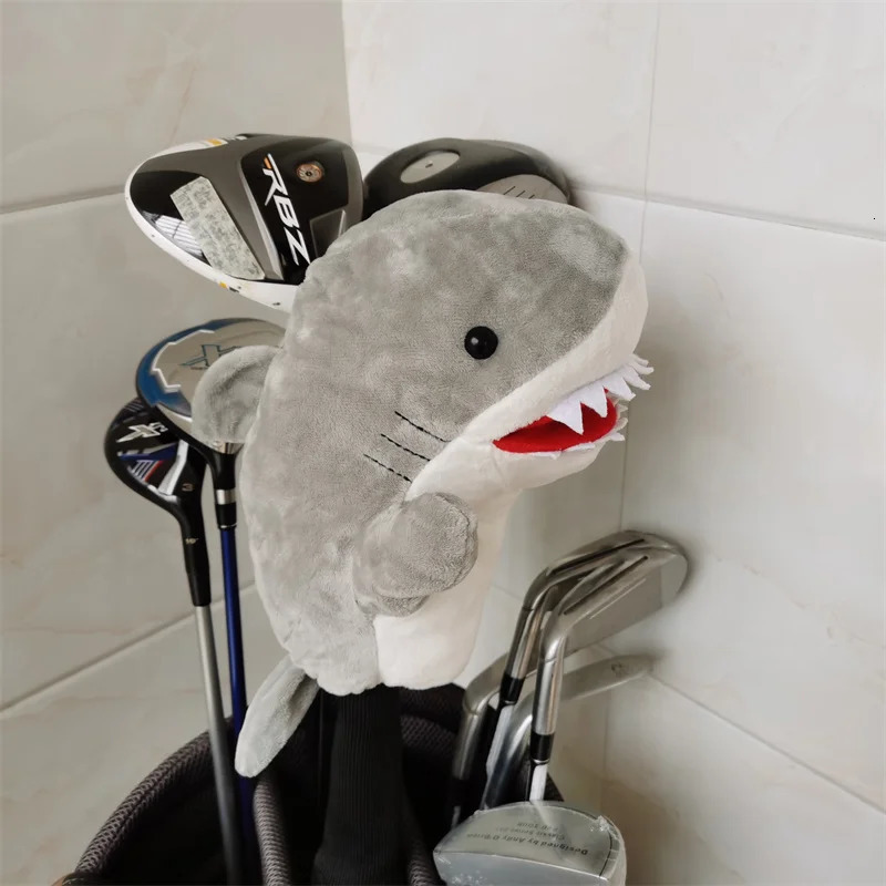 Shark Golf Fairway Wood Head Cover Plush Animal Golf Club Fairway Woods Hybrid Headcovers Unisex 240127