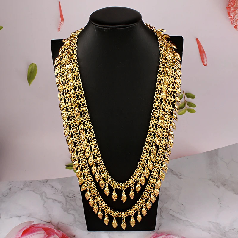 Kurd Women Body Chain Gold Plated Dangling Dress Acessory Middle East Bridal Body Jewelry Ethnic Accesorios Festival Bride Gift 240127