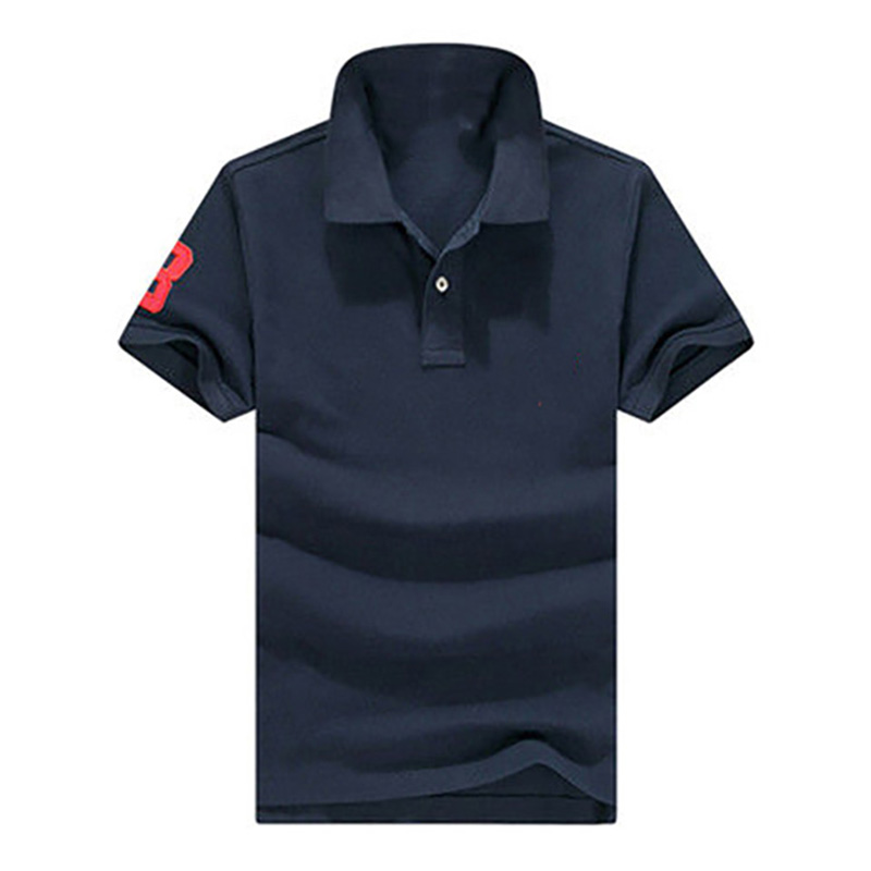 Summer Men High Quality RL Big Pony Embroidery 100%Cotton Mesh Polo Shirt Leisure Fashion Horse Top Tees Men Short Sleeve Elegant Classic Luxury Designer Golf Clothes