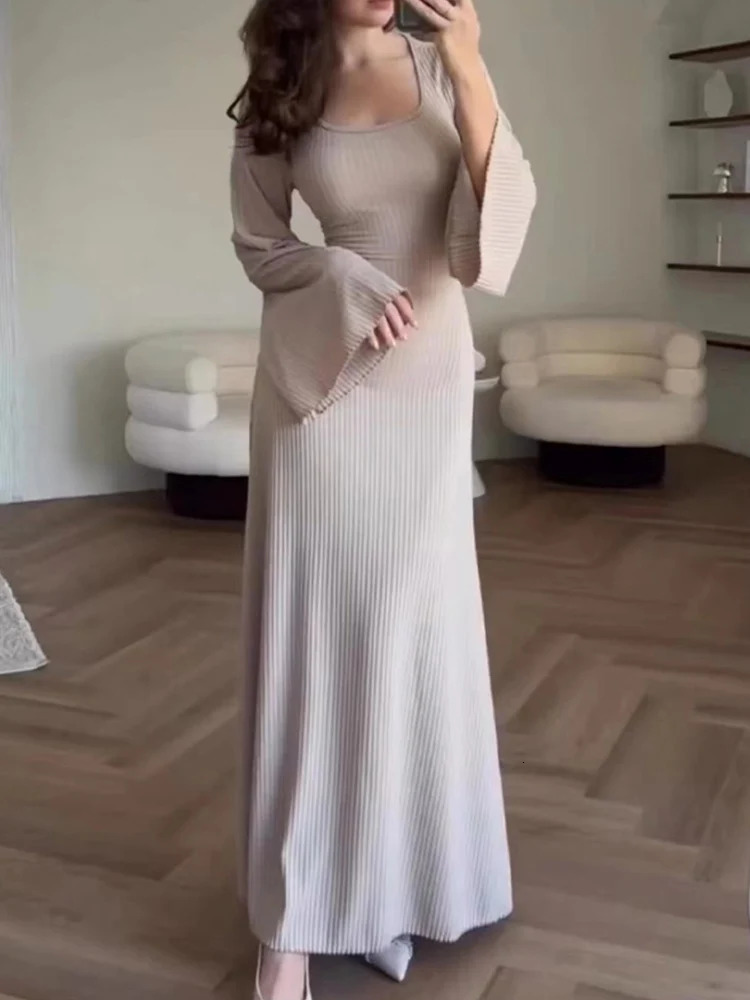 Vintage Long Dresses Women Autumn Long Sleeve Evening Dresses Female Elegant Bandage Maxi Dress Ladies Tight Party Prom Vestidos 240119