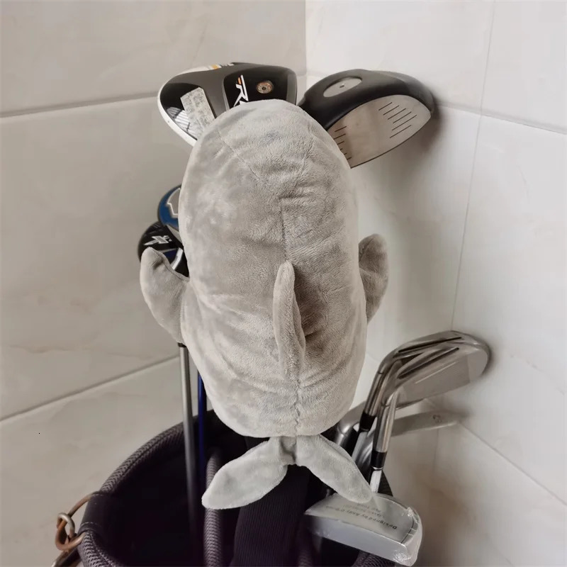 Shark Golf Fairway Wood Head Cover Plush Animal Golf Club Fairway Woods Hybrid Headcovers Unisex 240127