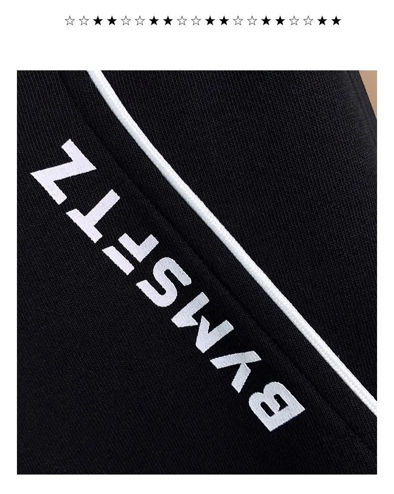 Children Warm Tracksuit Boys Letter Pullover Sweatshirt Pants Bottoms Set for Fall Winter Kids Clothes Suits for 4-14Y 240118