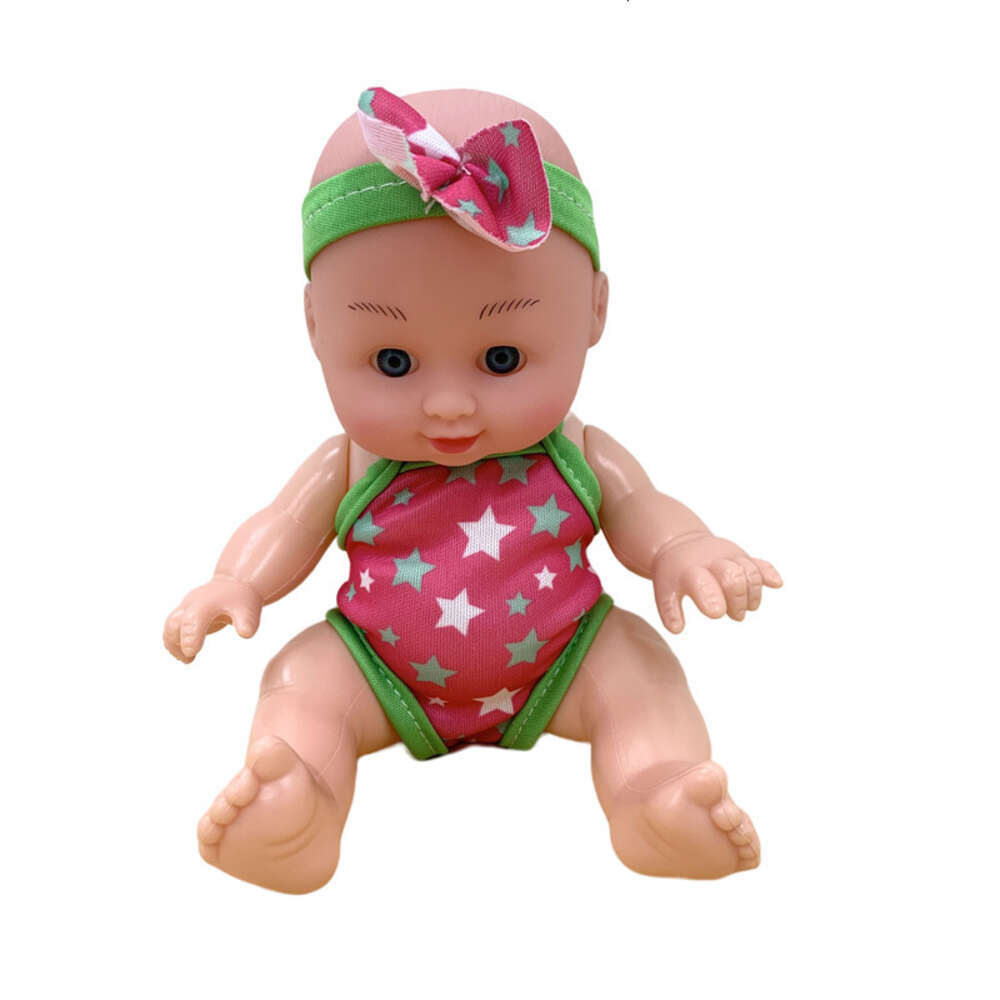 Wholesale Soothing Silicone Simulation Baby Doll Enamel Childrens Soft Rubber Toy Gift