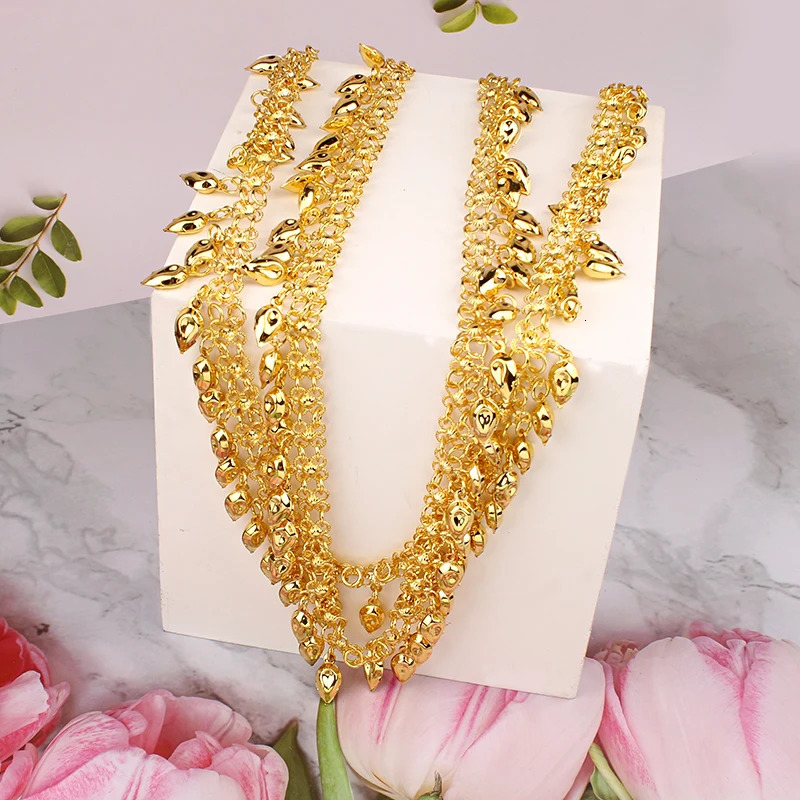 Kurd Women Body Chain Gold Plated Dangling Dress Acessory Middle East Bridal Body Jewelry Ethnic Accesorios Festival Bride Gift 240127
