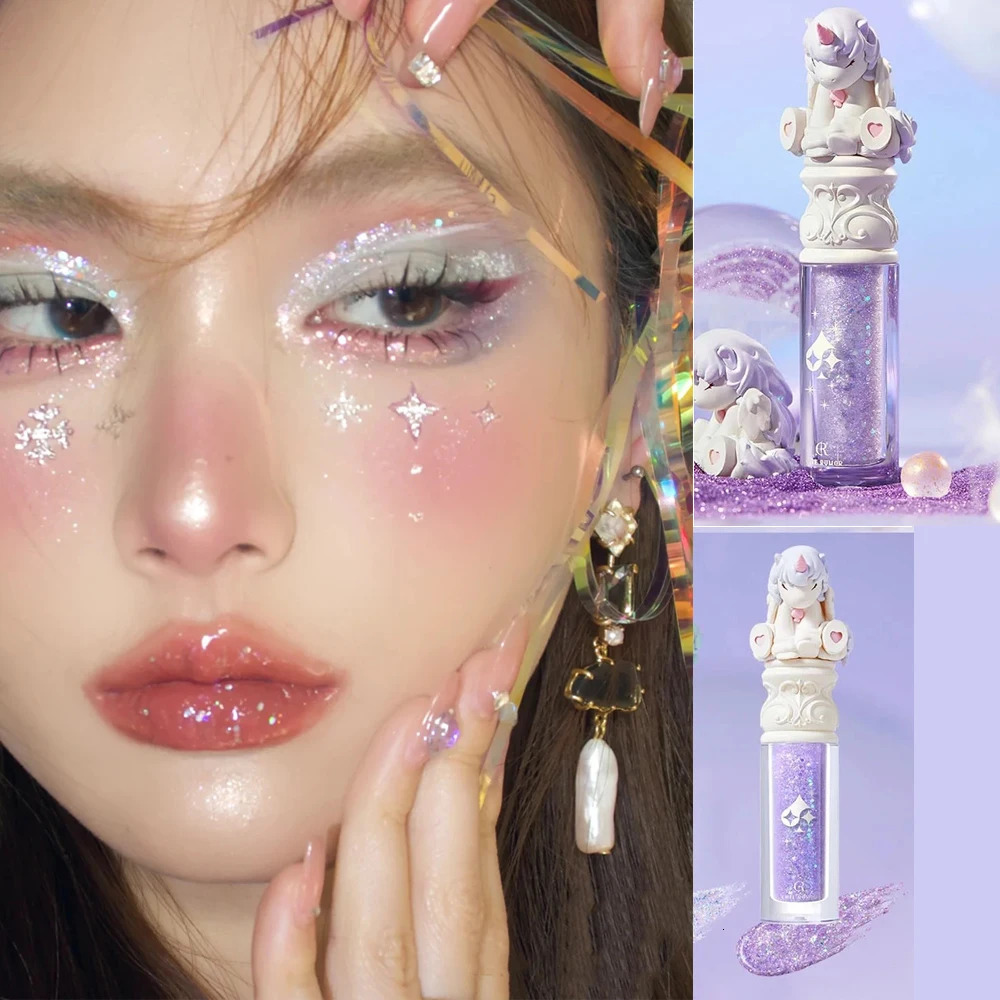 Liquid Eyeshadow Lovely Eye Glitter Shimmer Ultra Glitter Eyeliner Come With Statue Private Label Makeup 5 Color Eye Shadow 240119