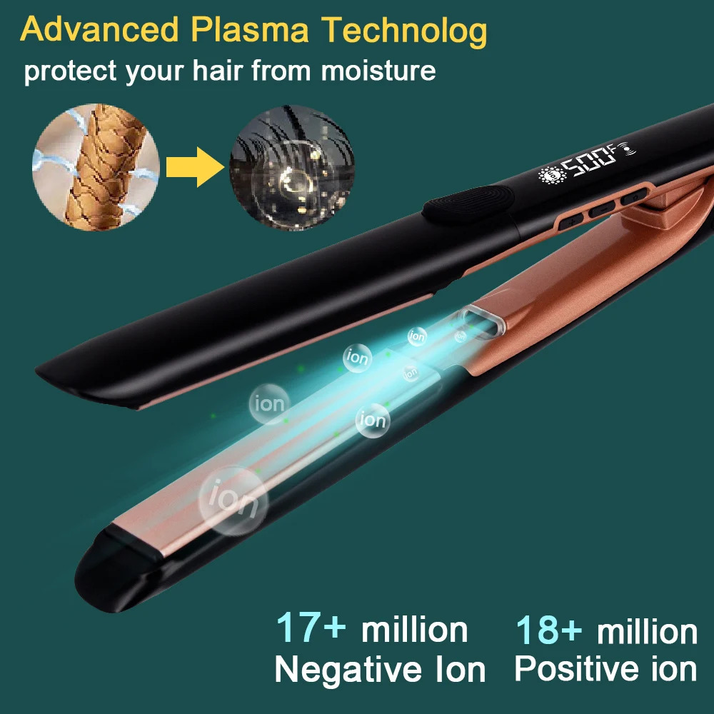 Plasma Hair Flat Iron 500F Hair Straightener Keratin Treatment for Frizzy Hair Recovers the Damaged Hair Irons 240119