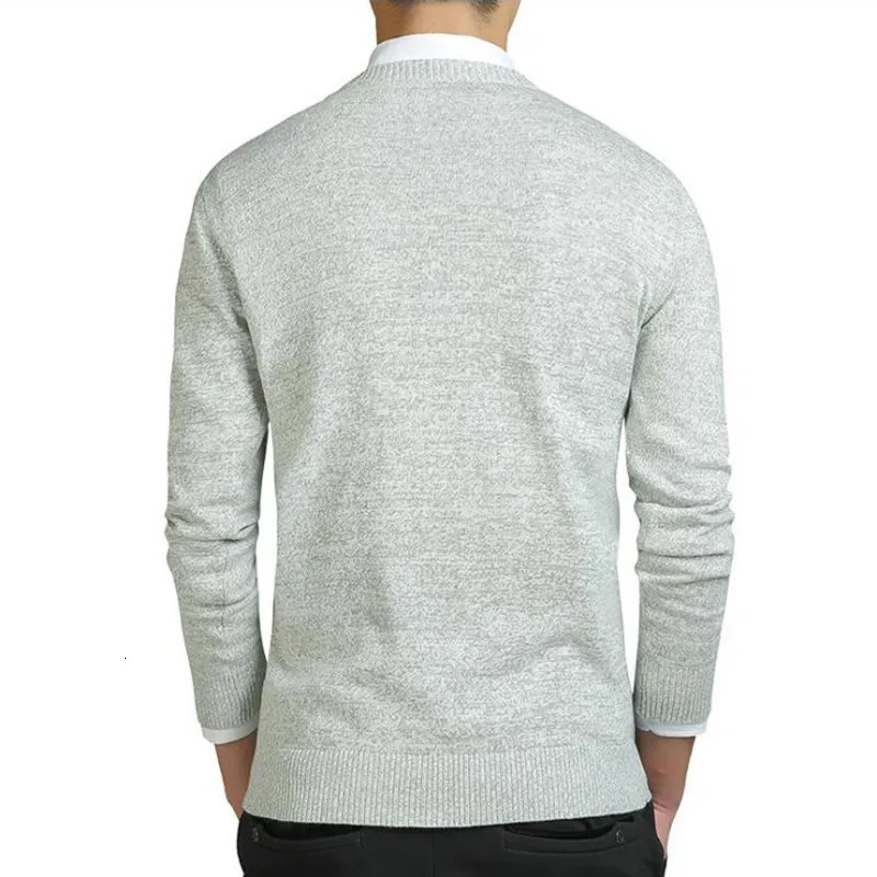 Spring Autumn Fashion Casual Knitted Sweater Mens Harmont 100%cotton solid pullover men Blaine O-neck slim fit sweaters 240122