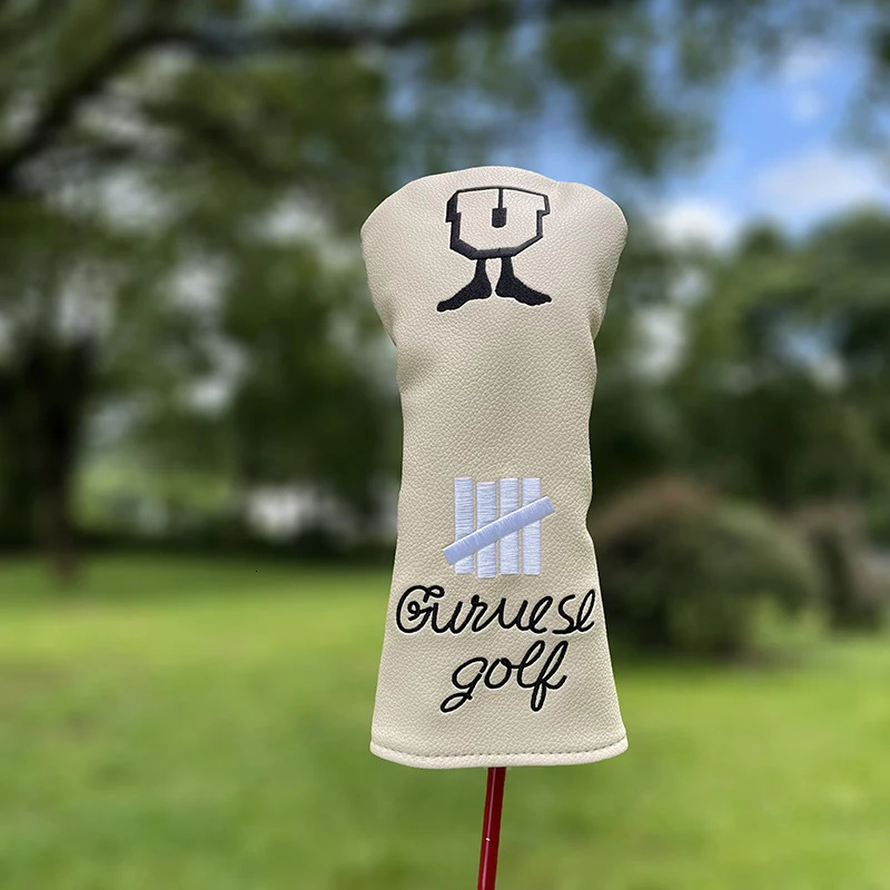 Fashion Golf Club #1 #3 #5 Wood Headcovers Driver Fairway Woods Cover PU Leather Head Covers 240127