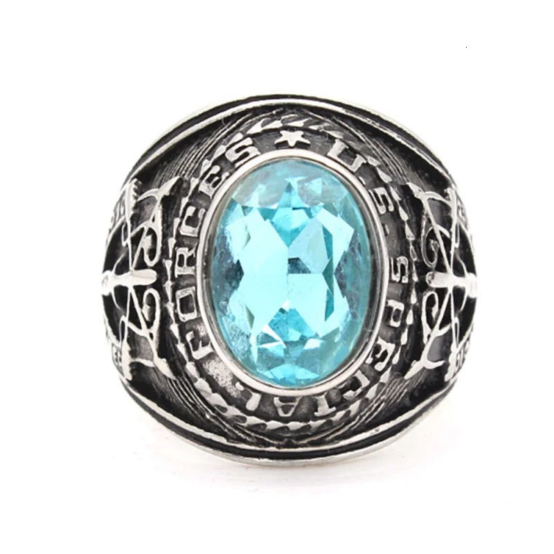 Me Stainless Steel United Stated Army Special Force Military Ring 240125