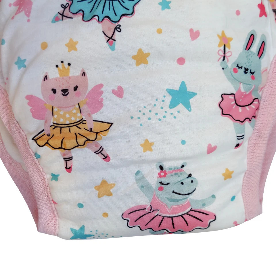 Waterproof Cotton Dancing Bunny Adult Baby Training Pants Reusable Infant Shorts Underweaer Cloth Diapers Panties Nappy 240130
