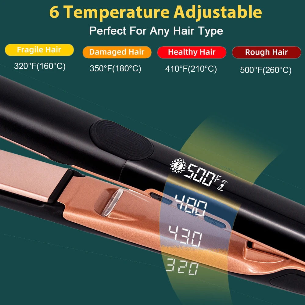 Plasma Hair Flat Iron 500F Hair Straightener Keratin Treatment for Frizzy Hair Recovers the Damaged Hair Irons 240119