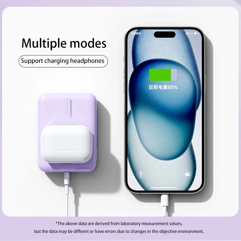 New 30000mAh Wireless Power Bank Fast charge 22.5W Magnetic Portable Powerbank Type C Fast Charger For iPhone Xiaomi Samsung