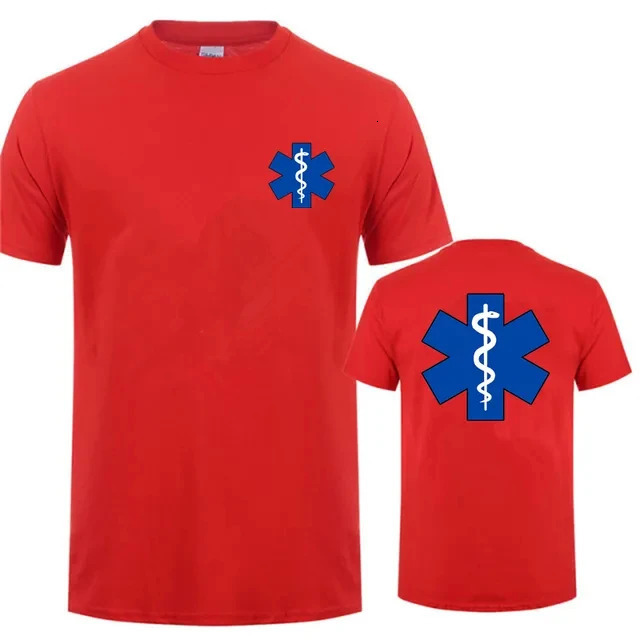 EMT Emergency Ambulance Printed T Shirt Men Women Fashion Summer Streetwear O-Neck T-Shirt Casual Cotton Short Sleeve Tshirt 240129