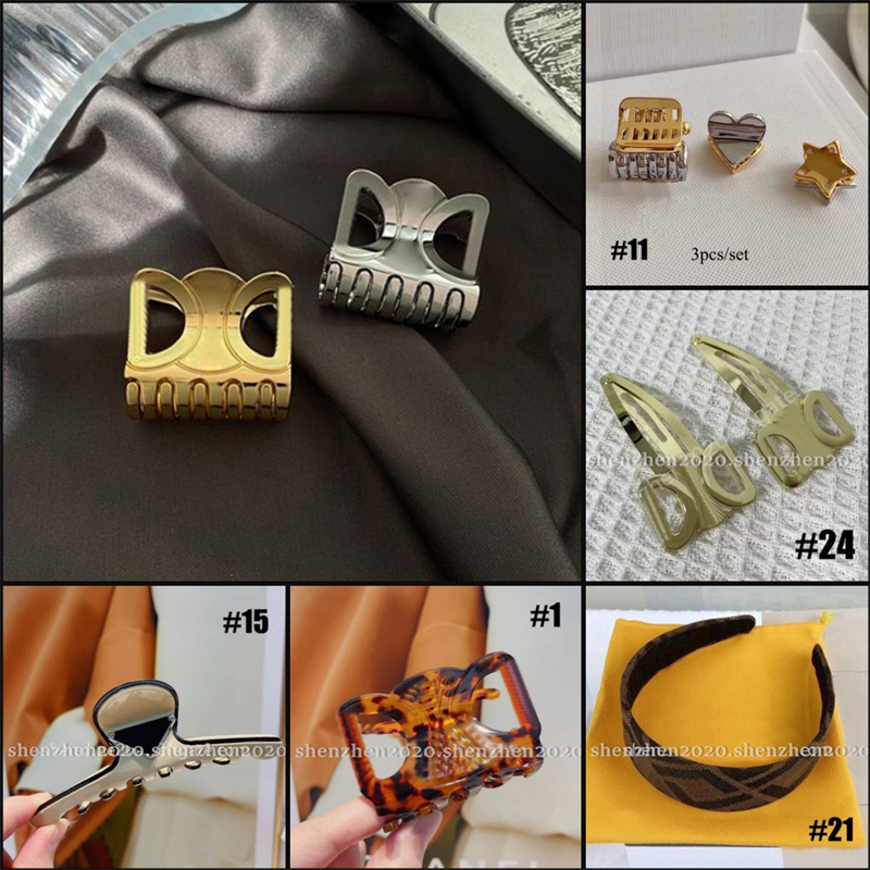 Brand Fashion Headwear Women's Headband Claw Hair Clip Band without Box