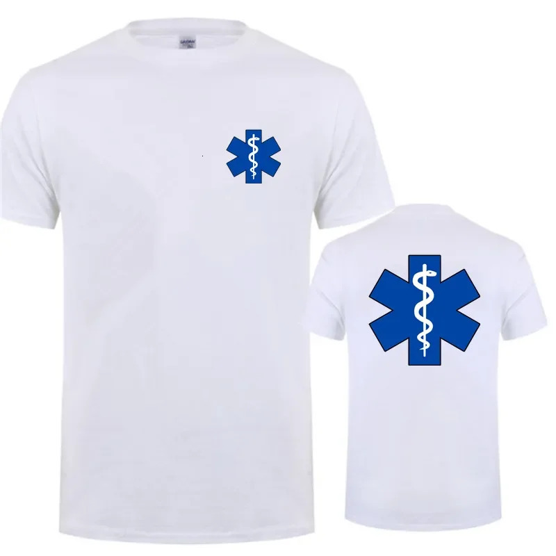 EMT Emergency Ambulance Printed T Shirt Men Women Fashion Summer Streetwear O-Neck T-Shirt Casual Cotton Short Sleeve Tshirt 240129
