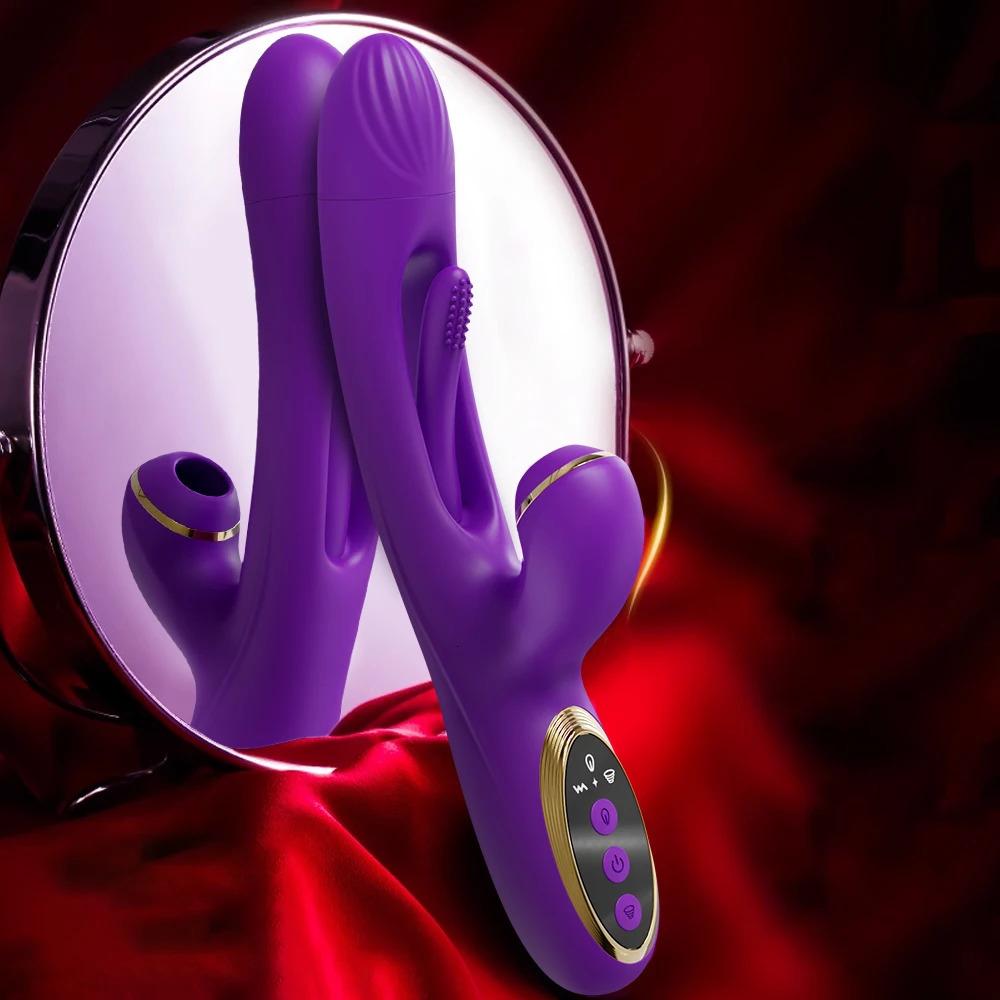 Rabbit Patting Dildo Vibrator for Women Clitoris Nipple Sucking Stimulator Vagina Massager Female Sucker Vibrator Adults Sex Toy 240129