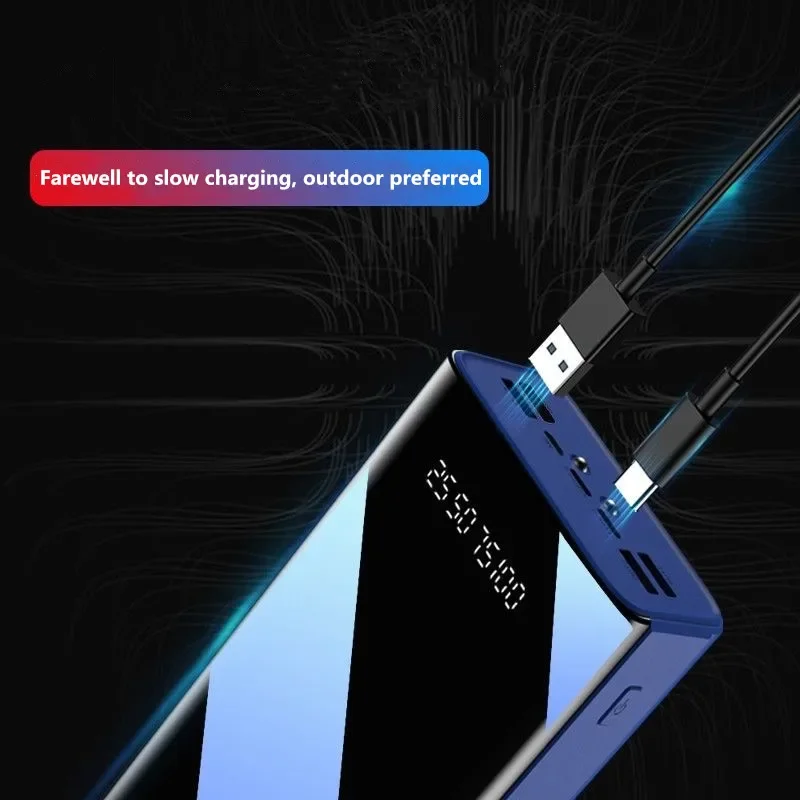 100% Original Power Bank 50000Mah Type CMicro USB Fast Charging PowerBank Led Display Portable ExternalBattery Charger ForTablets